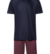 Night And Day Cotton Pajama Set | Red Gems Print 75110-3036
